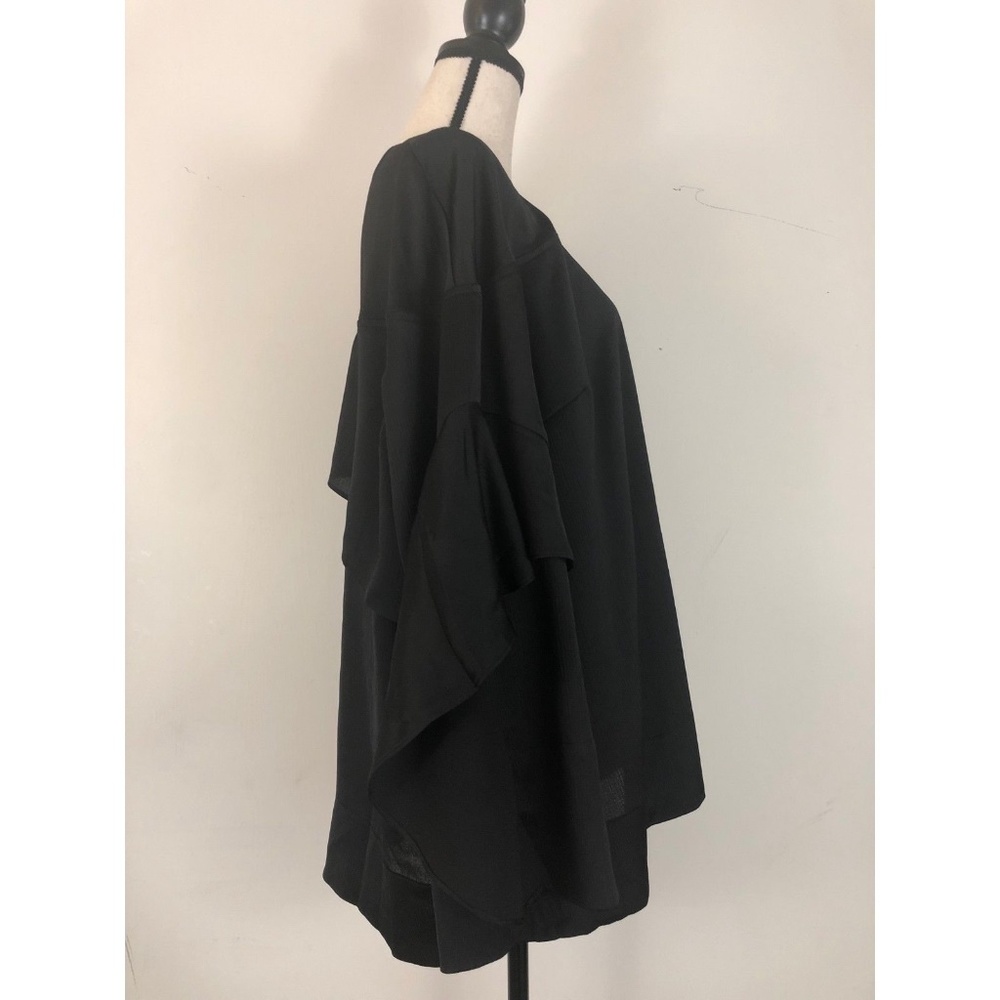 Rachel Roy Blouse SZ 2X Draped Flutter Bell Sleeve - Picture 3 of 7